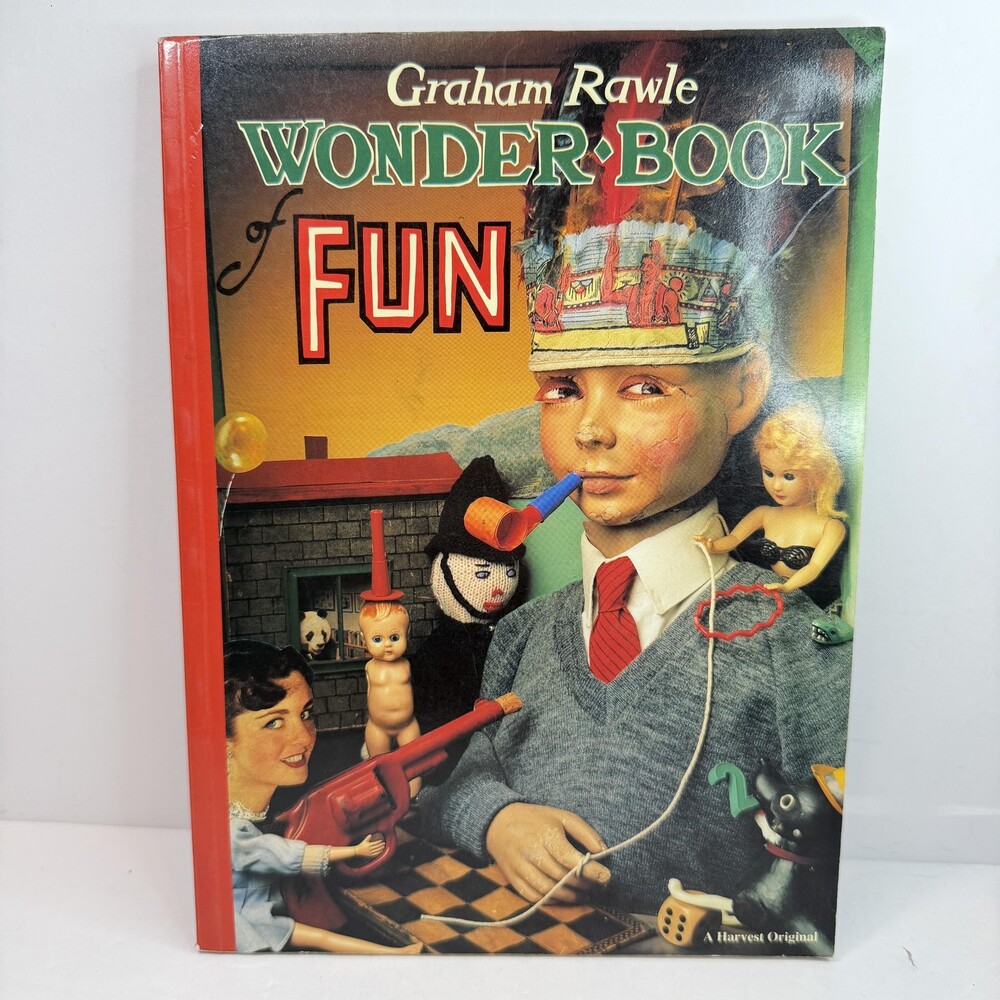 Vintage Wonder Book Of Fun Graham Rawle Green Paperback 1994 Harvest Harcourt